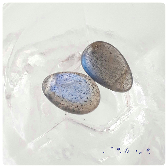 宝石質ブルーラブラドライトAAA-  ﾍﾟｱｼｪｲﾌﾟ6 1枚目の画像