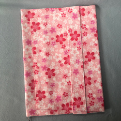 ブックカバー A4ノートサイズ ピンク（桜づくし） No.995 1枚目の画像