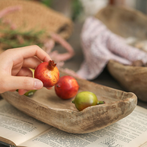 イタリア　ガレリア工房　フルーツ柄角プレート　手つきトレイ イタリア ガレリア工房 フルーツ柄角プレート 手つきトレイ 【公式通販】