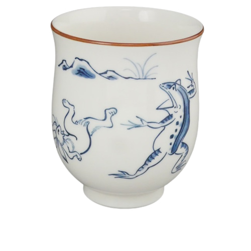 ◇商品番号 12656 鳥獣戯画湯呑み 陶あん 大単品 湯呑み 松韻堂 通販
