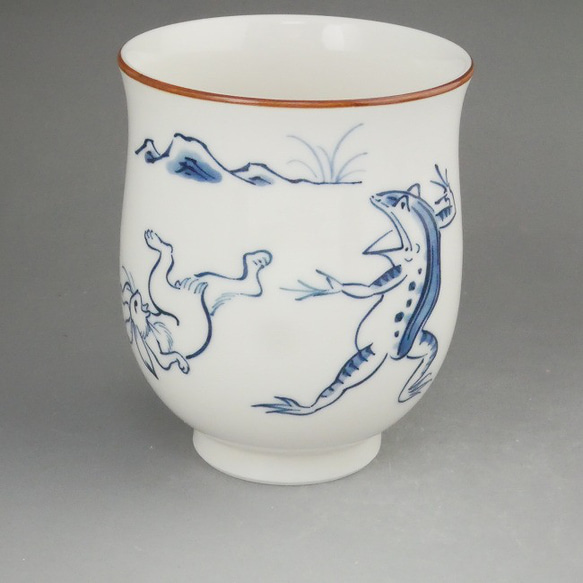 ◇商品番号 12656 鳥獣戯画湯呑み 陶あん 大単品 湯呑み 松韻堂 通販