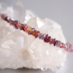 ブレスレット レディースブレスレット 宝石ブレスレット アクセサリー ☆極細ブレスレット 宝石質 マルチカラースピネル AAA 14kgf 8月誕生石