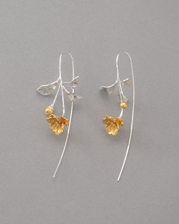 テレビCM紹介作品】〔K18YGP〕梨花 フックピアス Ⅰ. ピアス（フック