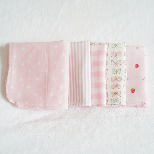 カラフルパフェ♡赤ちゃん用ダブルガーゼハンカチ＊ 雑貨・その他 MILK 