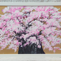 油絵 油彩 油彩画 絵 絵画【桜の大樹】 絵画 HR 通販 7202122