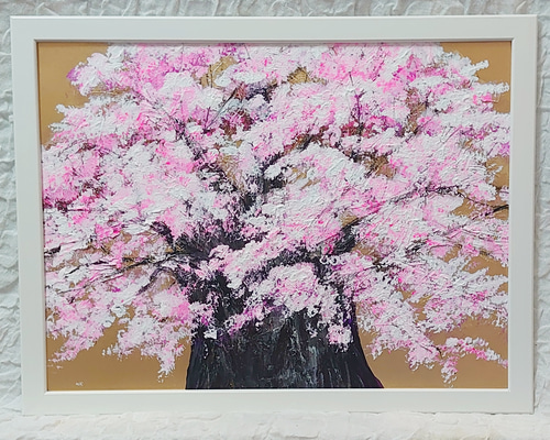 激安超安値 油絵 絵画【サクラ】 絵画 HR 通販 14459091｜Creema(クリーマ) 絵画
