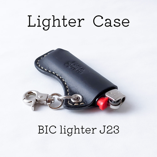 送料無料】BICライターケース（BICスリムライターJ23専用 ブラック