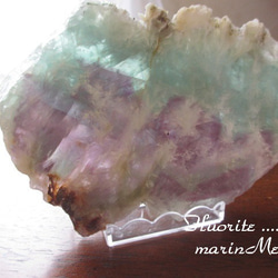 【marinMek*】フローライト原石（プレート）250ｇ 8枚目の画像