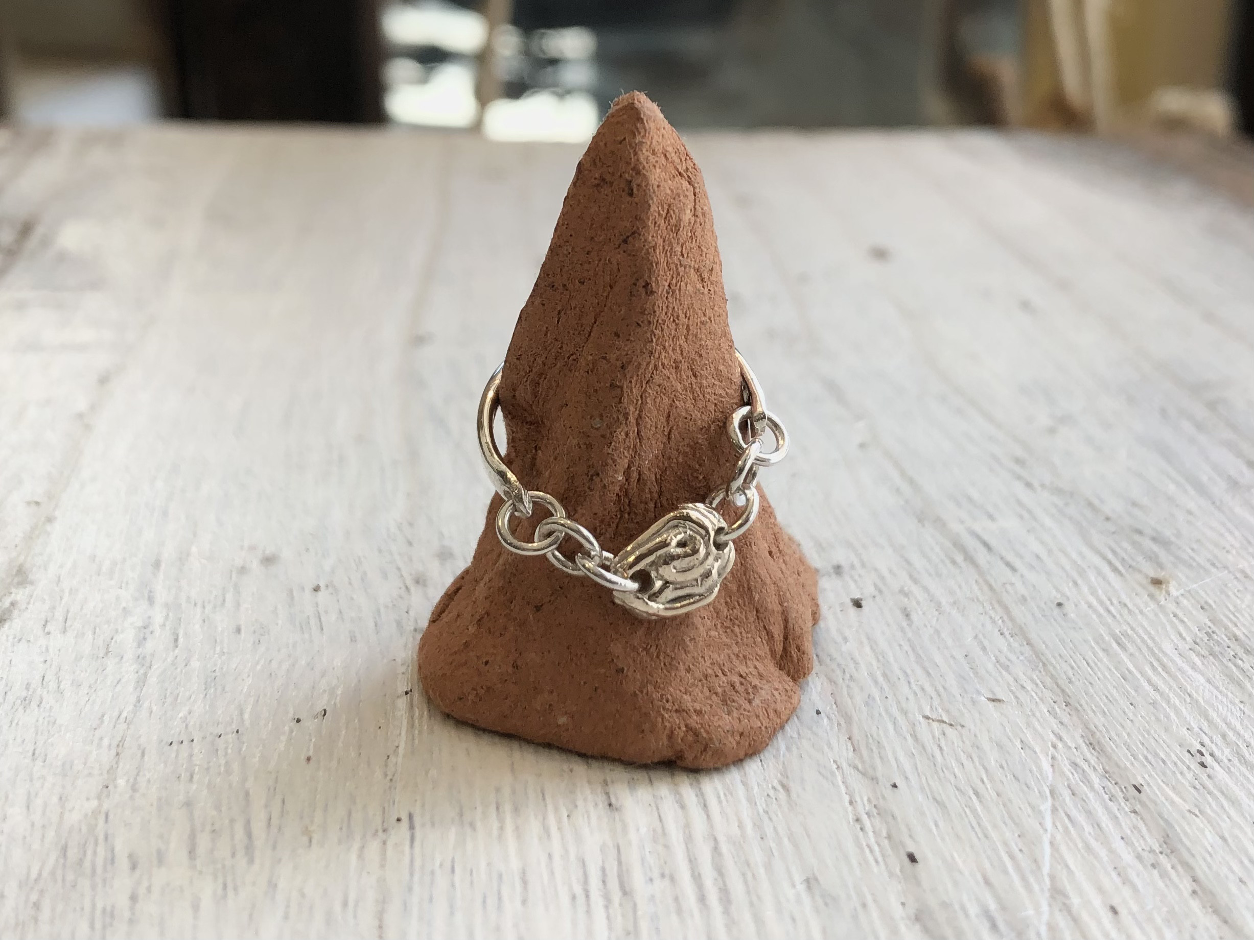 銀&金ラブラブリング/7〜8号/一点物/00196131