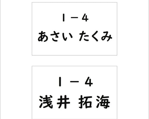 ☆【5×8cm2枚分】縫い付けタイプ・ゼッケン・ホワイト・体操服