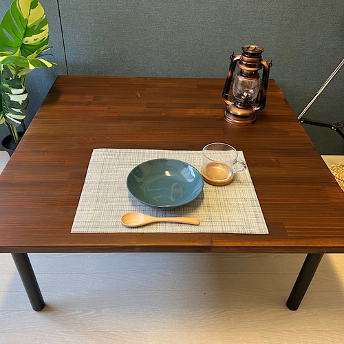 【送料無料】 ローテーブル 正方形 60cm 2段収納 スギ ブラウン アイアン 送料無料】 ローテーブル 正方形 60cm パイン オーク 棚付き