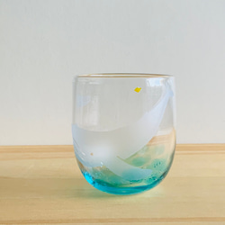 夏一番星コップ　ザトウクジラの親子　　グラス　ビアグラス 5枚目の画像