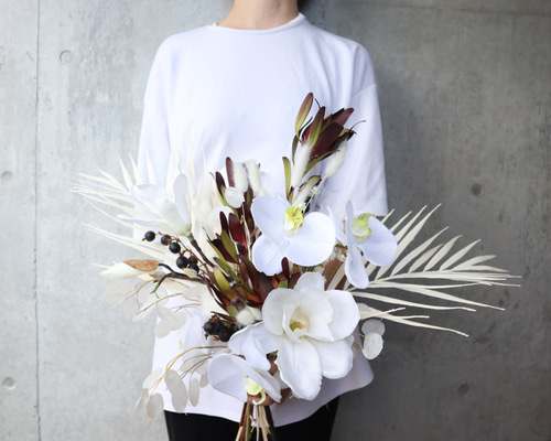 大人気胡蝶蘭ブーケ♡ アーティフィシャルフラワー マグノリア カラー
