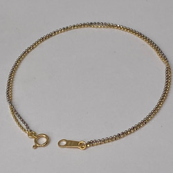 プラチナ PT850 1.5mm幅スクリュー ブレスレット16cmレディースM