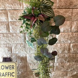 光触媒　人工観葉植物　ウォールグリーン　フェイク　フラワー　麻ペペロミア 5枚目の画像