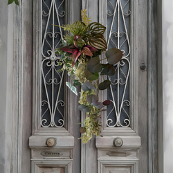 光触媒　人工観葉植物　ウォールグリーン　フェイク　フラワー　麻ペペロミア 2枚目の画像