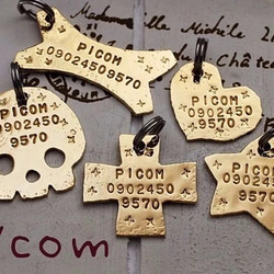 ★ Picom cross chocolate-like黃銅丟失卡/雙環型 第2張的照片