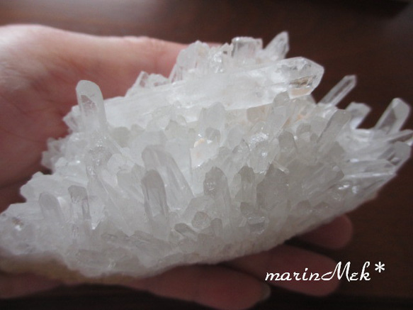 【marinMek*】四川省産　水晶クラスター290g 8枚目の画像