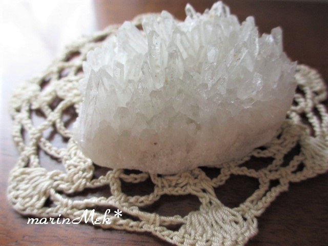 【marinMek*】四川省産　水晶クラスター250g