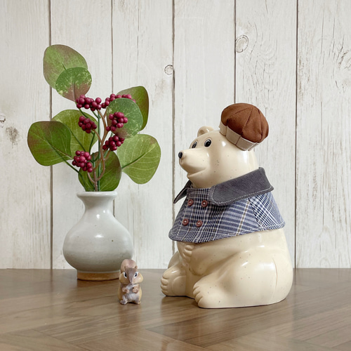 きせかえセット 実りの秋／グレー しろくま貯金箱 その他インテリア