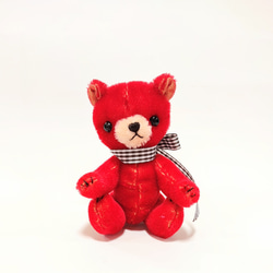 ピンクのうさぎ☆毛先が濃いピンクに染まったモヘア 20cm テディ