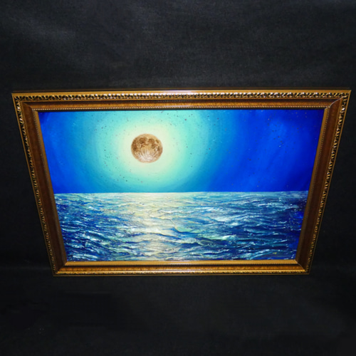 油絵 油彩 油彩画 絵 絵画 【月の海】 絵画 HR 通販 14461563 油絵 油彩 油彩画 絵 絵画 【月の海】 絵画 HR 通販 14461563