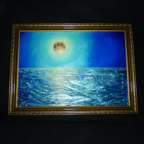 油絵 油彩 油彩画 絵 絵画 【月の海】 絵画 HR 通販 14461563 油絵 油彩 油彩画 絵 絵画 【月の海】 絵画 HR 通販 14461563