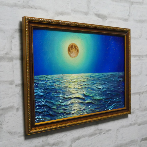 油絵 油彩 油彩画 絵 絵画 【月の海】 絵画 HR 通販 14461563 油絵 油彩 油彩画 絵 絵画 【月の海】 絵画 HR 通販 14461563