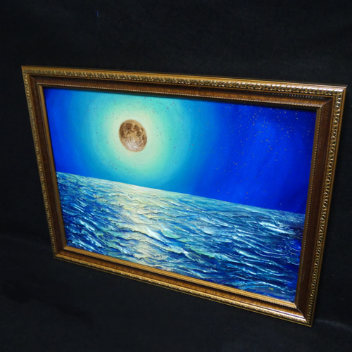 油絵 油彩 油彩画 絵 絵画 【月の海】 絵画 HR 通販 14461563 油絵 油彩 油彩画 絵 絵画 【月の海】 絵画 HR 通販 14461563