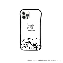 ダルメシアン 犬 グリップケース iFace 耐衝撃 iPhoneケース iPhoneカバー スマホカバー スマホケース 2枚目の画像