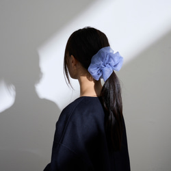 【2ヶ組¥600】ベビーシュシュ♡ペットシュシュ♡ミニシュシュ 最新作】【新色】グラスオーガンジー ミニシュシュ ベビーピンク