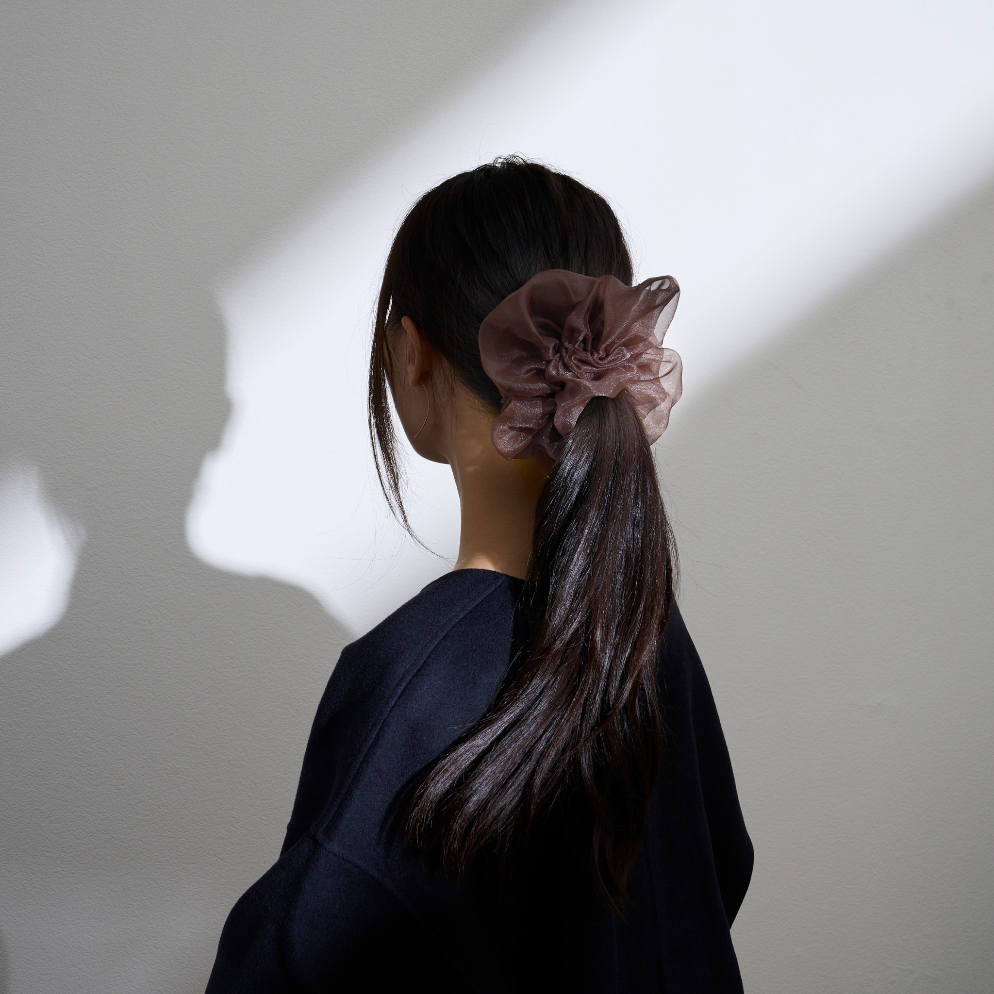 オーガンジーシュシュ　オーガンジー サイズ感　M オーガンジーボリュームシュシュ HS-141 | ヘアアクセサリー