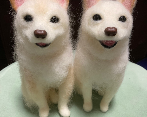 うちの子オーダー オーダー見本 羊毛フェルト柴犬 羊毛フェルト