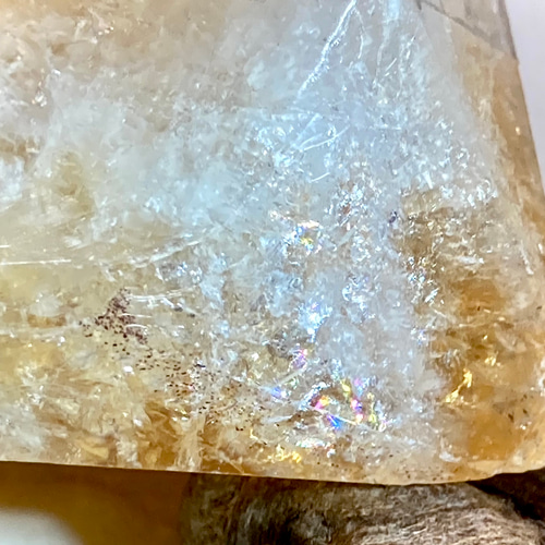 【恋愛・虹入り】レインボー　シトリンクォーツ　原石　ポイント　ラフストーン 恋愛・虹入り】レインボー シトリンクォーツ 原石 ポイント ラフ