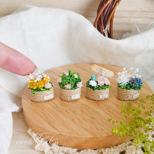 ミニチュアフラワー【ミニチュアベビーフラワーガーデン】ドールハウス