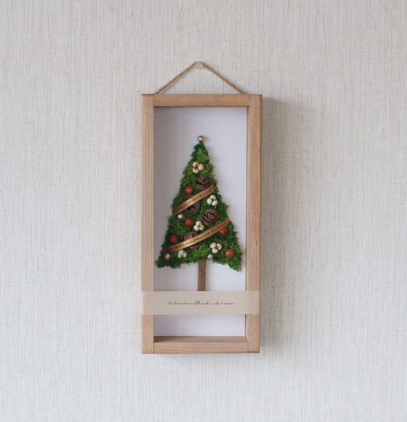 【クリスマス】モスツリー　X-361　壁掛けタイプ【クリーマ限定】 3枚目の画像