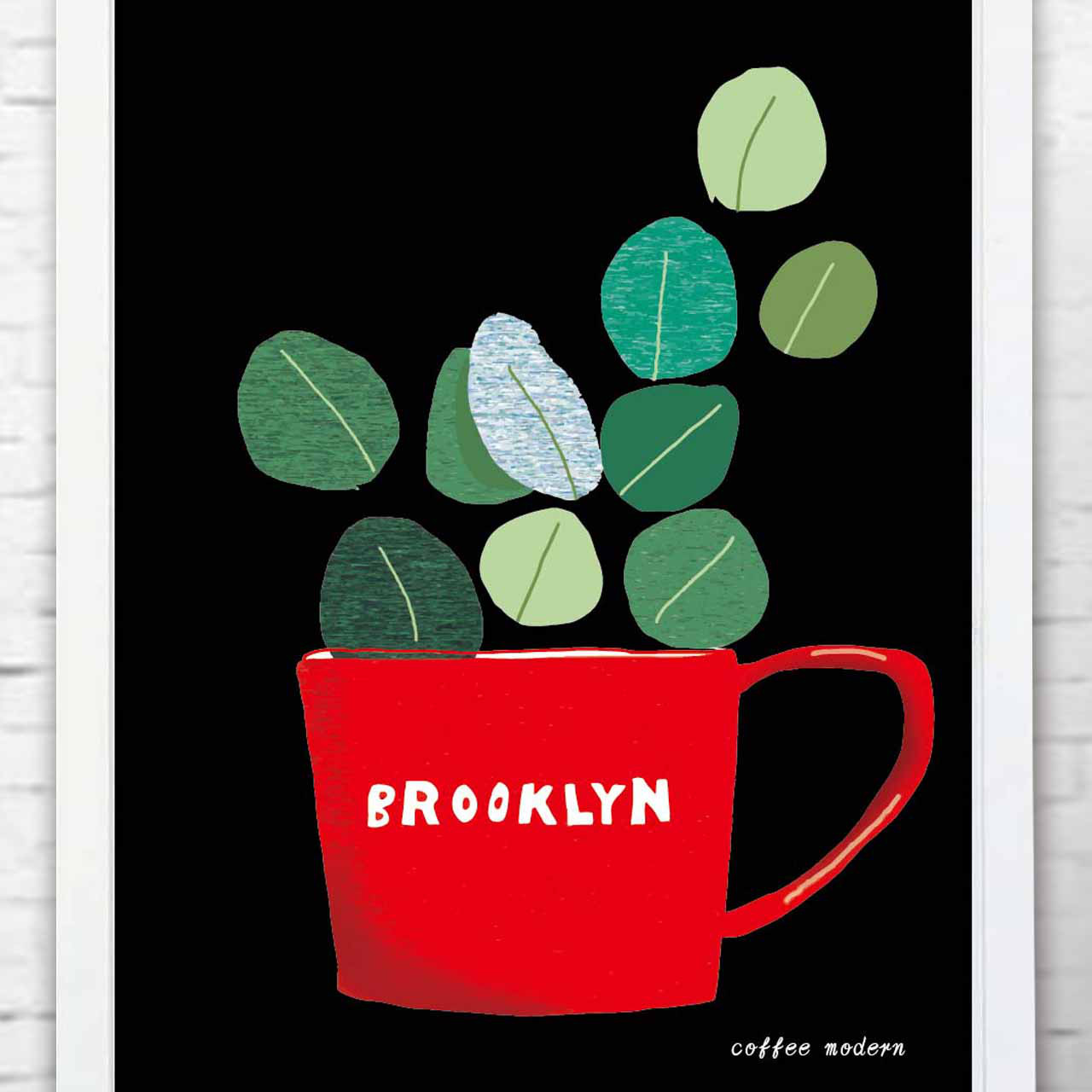 CUPブラックVr.　送料無料　花    タペストリーにもなる　ポスター　アートポスター  アート　 562-2