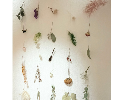 フラワー モビール ショート5本 ＊シャビー＆ナチュラル ガーランド