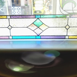 ステンドグラス　アンティーク調　パネル(特大サイズ) 3枚目の画像