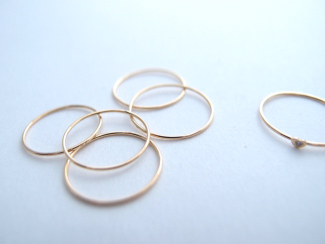 【G2MIX】10金 シンプルで華奢なリング