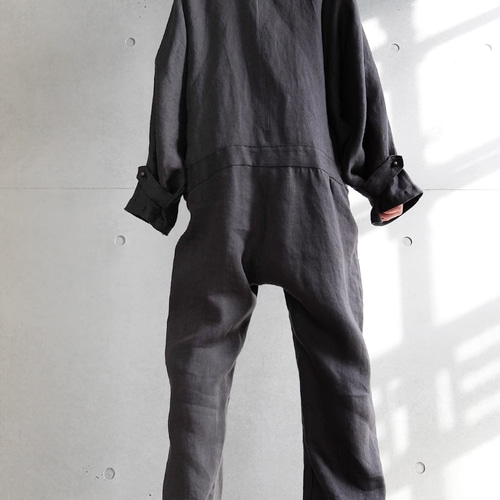 hammockハンモック つなぎジャンプスーツ麻ヘンプhemp
