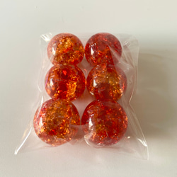 ビー玉専門店雅/当店オリジナルレッドクラッシュ25mmビー玉アソートパック 4枚目の画像