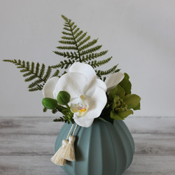 仏花　お供え花　初盆　造花　カトレア　胡蝶蘭 楽天市場】プリザーブドフラワー 仏壇 胡蝶蘭 初盆 お供え花 仏花