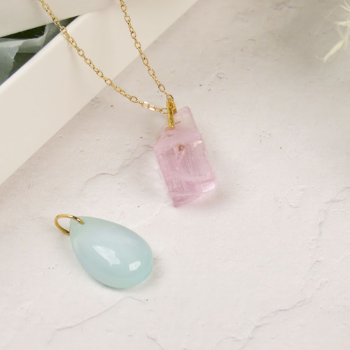 送料無料】Cradle -K18/ルース入れ替え可能ペンダント（Lサイズ）-_