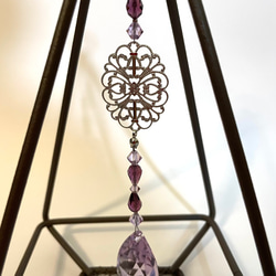 【個性と気品】アメジストカラーサンキャッチャー 3枚目の画像