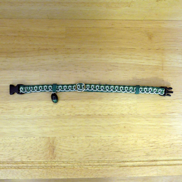 猫の首輪　ヴィンテージブレード　グリーン 2枚目の画像