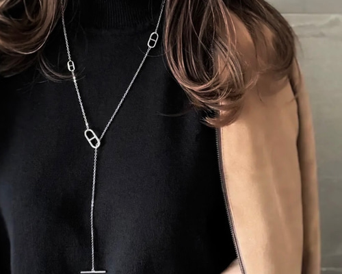 Nakamura シルバー ロングネックレス 専用ケース付き f23b18516ea579621ddbe287fd6179