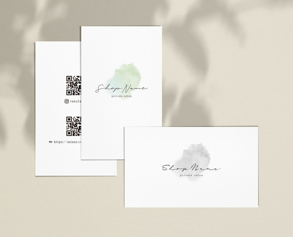 ショップカード アクセサリー台紙 サンキューカード 名刺 ☆No.294