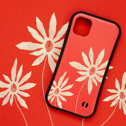 花のある毎日  スマホケース  赤　✶ iPhone15 SE3 SE2 グリップケース 春 ✶ 7枚目の画像