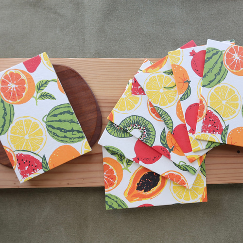 お好きな柄が選べる！】気分が上がる☆narimonoフルーツ柄の御朱印帳